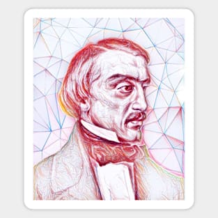 Vissarion Belinsky Portrait | Vissarion Belinsky Artwork | Line Art Magnet